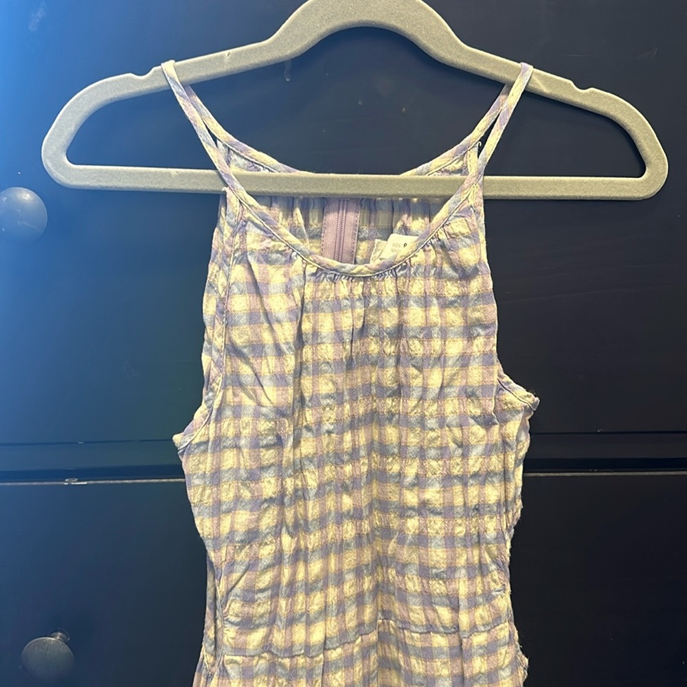 Zara Kids Plaid Jumpsuit Girl 9
